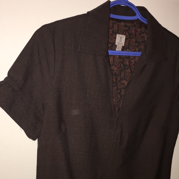 Mini brown dress - lined - Picture 4 of 4